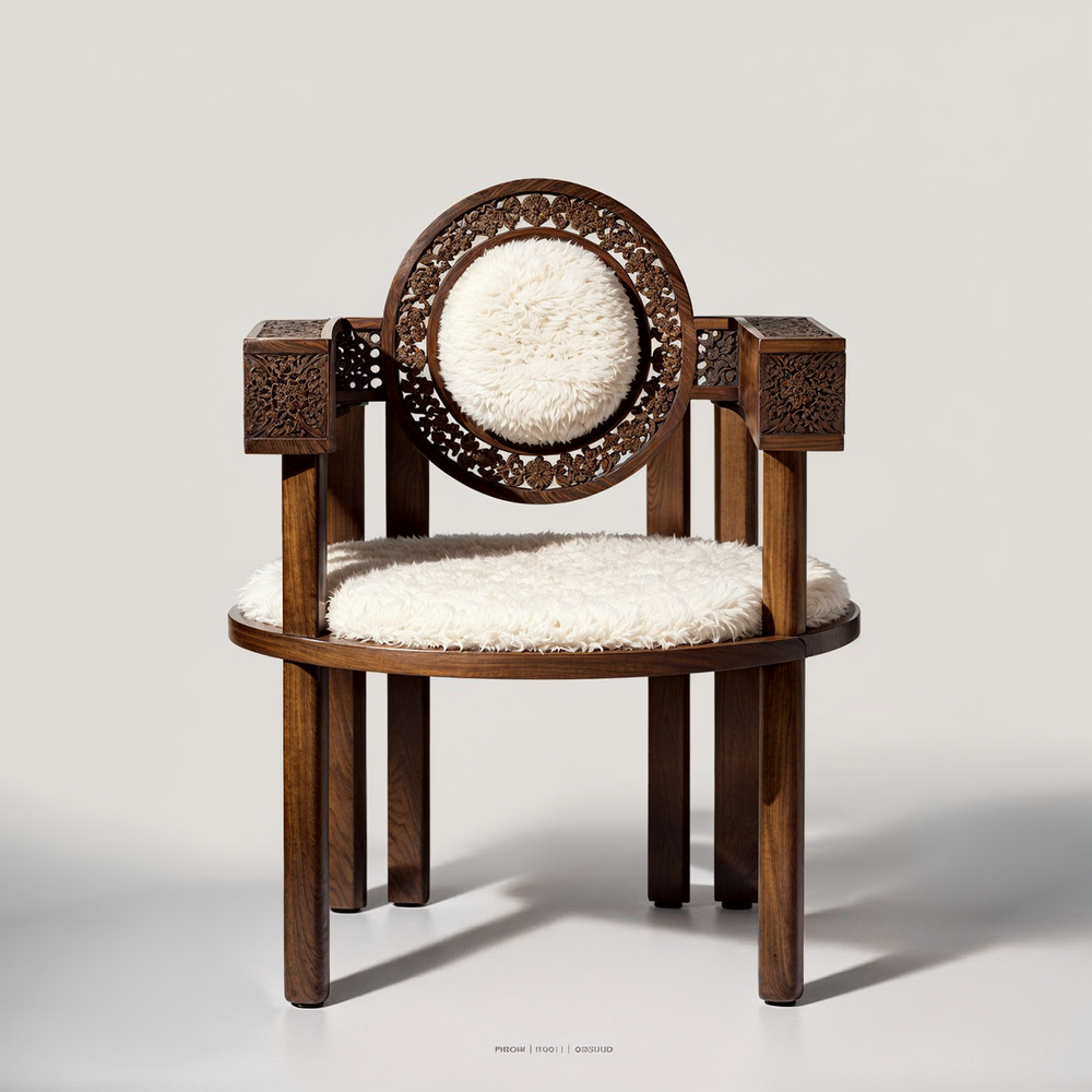 Middle Eastern Style Plush Chair