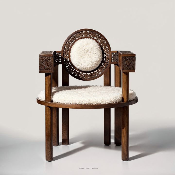 Middle Eastern Style Plush Chair