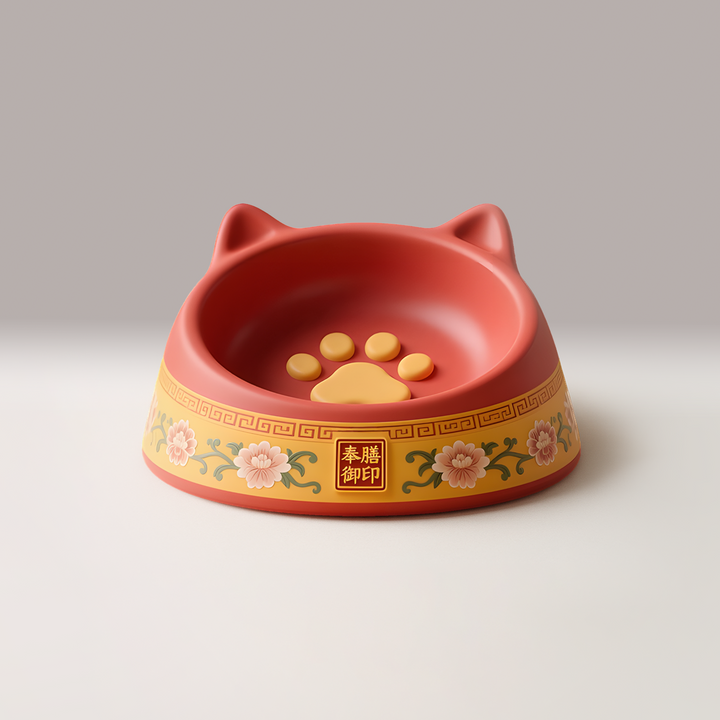 Imperial Seal Cat Bowl by Fengshan