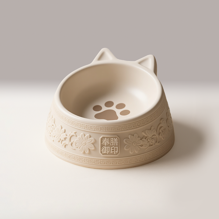 Imperial Seal Cat Bowl by Fengshan
